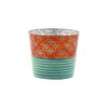 Napco Coral/Teal Planter, 6.5"