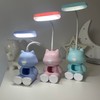 HomeCozi Cartoon Cat LED Desk Lamp with Phone Stand and