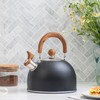2.5L Stainless Steel Kettle Rustproof Prevent Scalding Whistling Teapot Tea