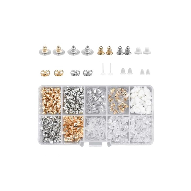 Respaldos de Aretes 530 Piezas Multiestilo