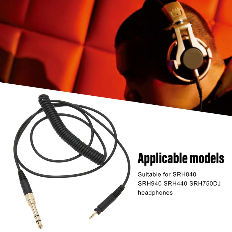 Replacement Headphone Cable 3.5mm Male and 6.35mm to 2.5mm Male
