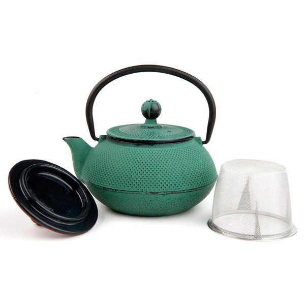 VIER m151135 Cast Iron Teapot 0.34 L Green