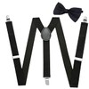 CHROME CRANE BLT042 Men's Suspenders Rubber Belt, Simple, Stylish, Necktie,