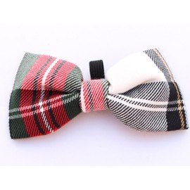 Pet Guard Dog Boutique Alfies Plaid Bow Tie, Medium, Red