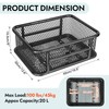 RAYMACE Bike Basket Rear with Reflective Waterproof Cover and Cargo