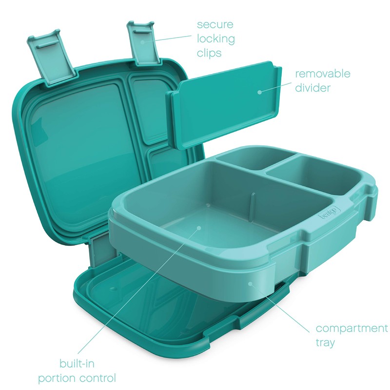 Bentgo Fresh Leak Proof Bento Lunch Box, Aqua
