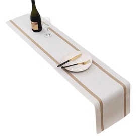 store88 Table Runner Nordic Mat Tablecloth Table Center 180cm x 30cm (White)
