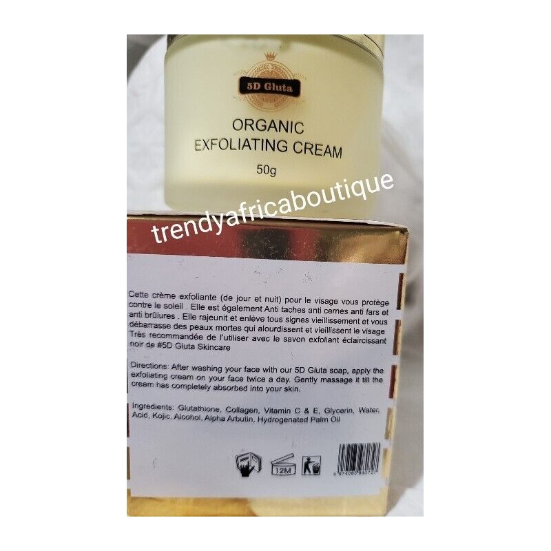 KADIYA 5D Gluta Organic Exfoliating Face Cream. Premium Whitening 50gx1👌👌