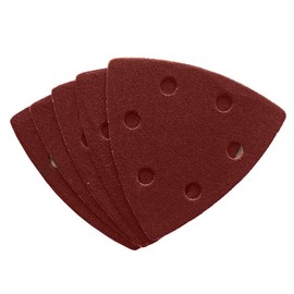 DEKTON DT80740 Hook and Loop Mixed Detail Sanding Pads, Black/Red, 93 mm x 93 mm, Set of 12 Piece