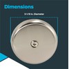 Eastman Single Hole Overflow Face Plate with Brass Screw, PVD
