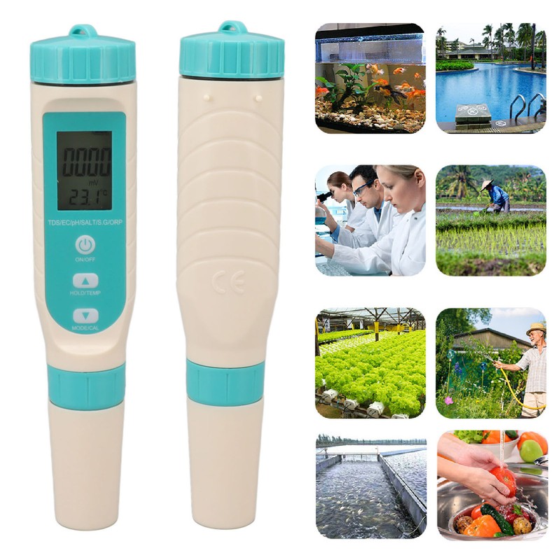 Water Quality Tester TDS EC PH SALT S.G ORP TEMP