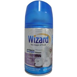 Wizard Automatic Spray 5Oz Refill (Package May Vary) Pack of (Freshly Folded Linen, 3)