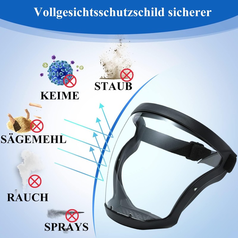 BFhongly Plastic Face Shield Vsier Full Face Protection Equipment (2)