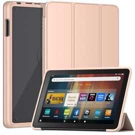 8inch Trifold Tablet Case for Adults(Only 2023/2022/2020 Released 12/10th Gen) -Not fit Onn TCL 8 inch Tablets, Mansiruyi Lightweight Shockproof Stand Cover for 8 inch Tablet case -Rose