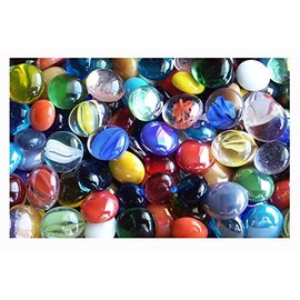 Creative Stuff Glass - 5 LB Mixed Colors - Glass Gems - Vase Fillers