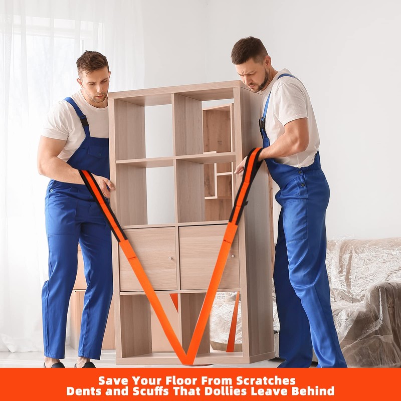 Generic 2-Person Lifting and Moving Straps，Lift and Carry Furniture, Appliances,