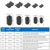 Ceedmon 20 Pieces Clip-on Ferrite Ring Core RFI EMI Noise