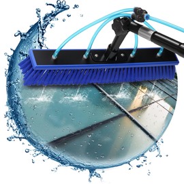 Solar Panel Window Cleaning Brush and Pole, 26FT Adjustable Window Cleaner Brush & Water Fed Pole Kit, Solar Panel Cleaning System Window Washing Equipment Tool
