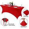 6ft Stretch Spandex Table Cloth for Standard Folding Tables -