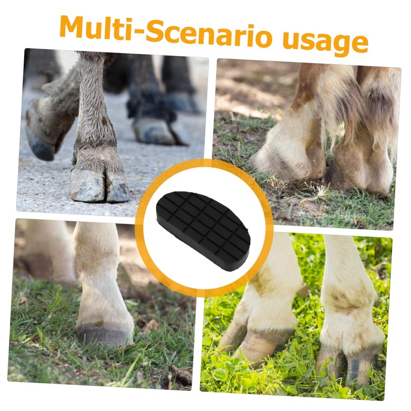 IWOWHERO Rubber Hoof Pads for Horse Sheep Essential Hoof Care