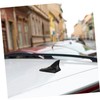 SOLUSTRE 1set Car Fin Antenna Cover Led Warning Lights Solar-Powered