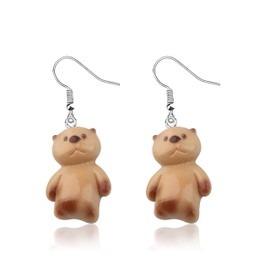 Sea Otter Earring Otter Jewelry for Women Sea Animals Otter Lover Sea Otter Themed Earring (otter earring CA)