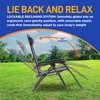 SereneLife SLZGHGRY87.5 Outdoor Adjustable Zero Gravity Lounge Chair Recliners with
