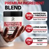 Magnesium L-Threonate Supplement with Lions Mane & Ashwagandha Root -
