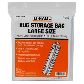 U-Haul Jumbo Rug Storage Bag (Fits Rugs up to 9' x 12') - Protection for Jumbo Rolled Rug - 26" x 130"