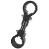 Koei KFBS25B-4315 Anti-Vibration Resin Double Pipe Clamp Bracket Set, 1.0