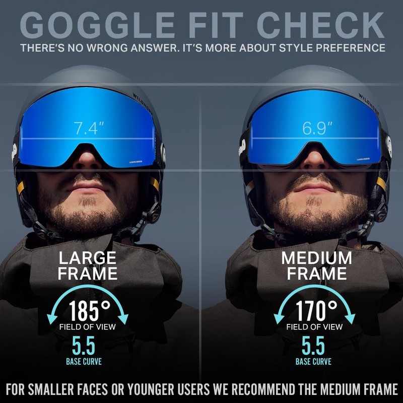 Wildhorn Roca V2 Ski Goggles Men & Women, Snowboard Goggles