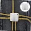SHINEOFI 4pcs Box Metal Junction Box Covers Durable Electrical Outlet
