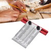 T Rule Stainless Steel Silver Scribing Ruler Woodworking Measuring Tool