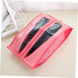 Healeved Shoe Storage Bag Transparent Travel Shoe Organizer Oxford Cloth Dust Cover Random Color for Packing Classified Storage Random Color