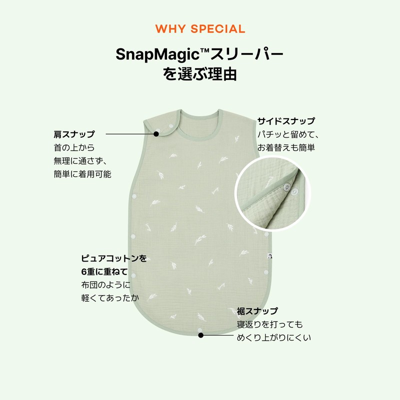 Konny Baby Sleeper, Comforter, 100% Cotton, 6-Layer Gauze, Embroidery Pattern,