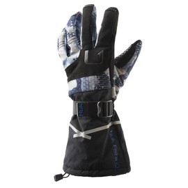 HUK Standard Superior Gauntlet Heavy-Duty Waterproof Fishing Glove, Bluefin, Small-Medium