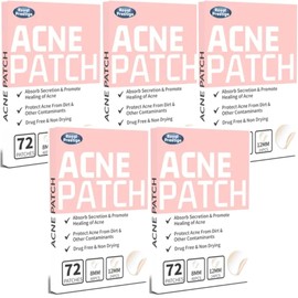 360 Parches para acné. Parches hidrocoloides absorbentes para tratar la erupción de acné y espinillas para el cuidado de la piel. Funciona para todo tipo de piel. (360 PARCHES para acné)