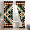 Aztec Curtains 63 Inch Length - Southwestern Native American Patterned