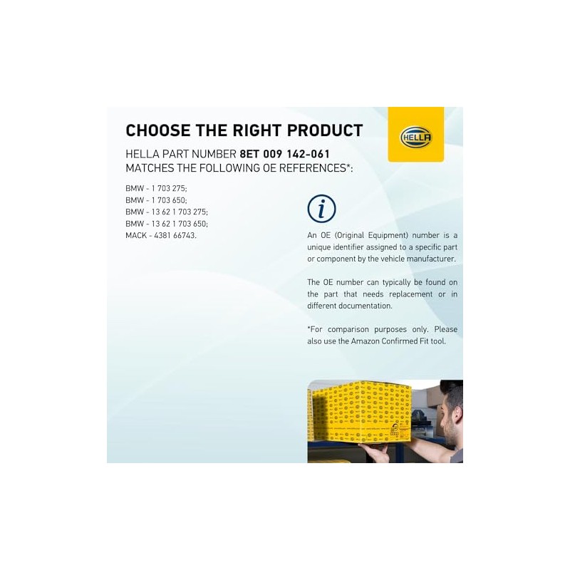 HELLA 8ET 009 142-061 Air Mass Sensor - Pipe-neck