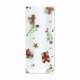 Deck The Halls Christmas Cello Bags - 7.5x3.5x2-20 Pack