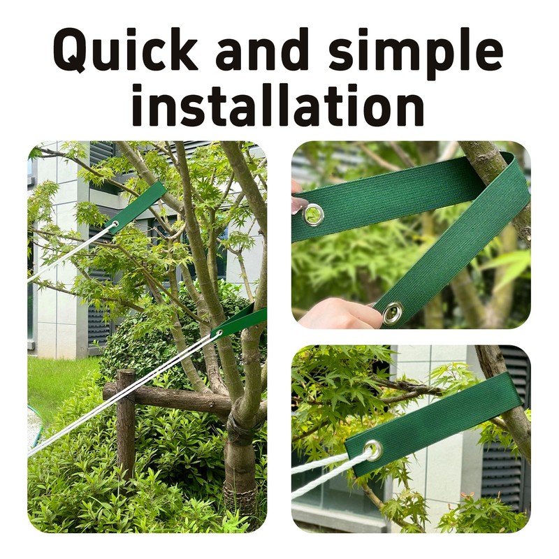 Runseaway 6PCS 15.7" Tree Support Straps, Heavy Duty Tree Ties