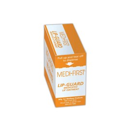 Medique MP26671 Medi-First Lip Guard, Standard, White/Orange, 20 Count (Pack of 1)