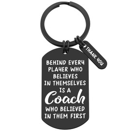 iJuqi Coach Appreciation Gift Thank You Keychain Gift for Hockey Baseball Soccer Football Volleyball Softball Team Fitness Instructor