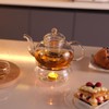 CnGlass 33.8oz Glass Teapot with Removable Infuser,Stovetop Safe Tea Kettle