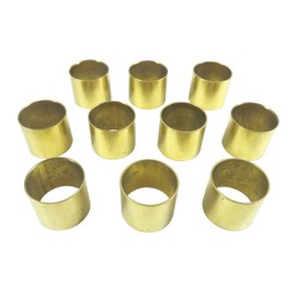 Robert Sorby HF22B Set of 10 Each 22 mm / 7/8 Inch Solid Brass Ferrules for Custom Lathe Tool or Chisel Handles