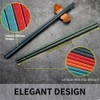 HuaLan Colorful Fiberglass Chopsticks, Dishwasher Safe Chopstick, Reusable Non-slip Chop