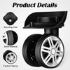 Kisangel Replacement Trolley Case Wheels 4.33 Inch Diameter Universal Suitcase
