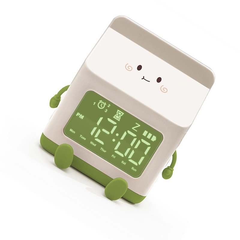 Fun Milk Box Alarm Clock Student Countdown Cartoon Alarm Clock