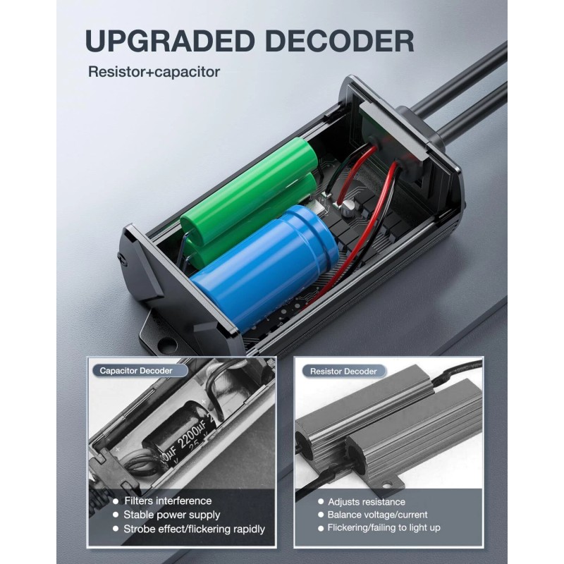 Nilight LED CANbus Decoder Anti-Flickerin - 9004/HB1