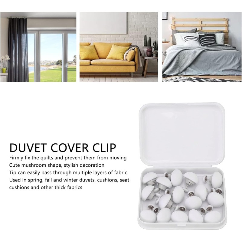 16 Pcs Duvet Clips, Duvet Pins – Reusable Fixing Buckles
